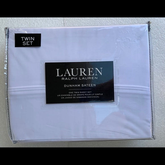 Ralph Lauren Dunham Sateen Twin Sheet set